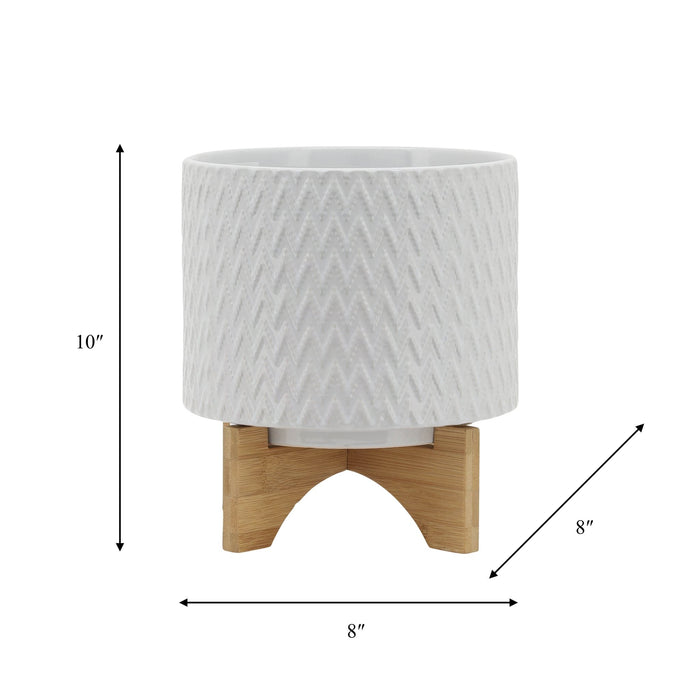 8-chevron-planter-w-stand-white-8