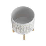 8-chevron-planter-w-wood-stand-beige-4