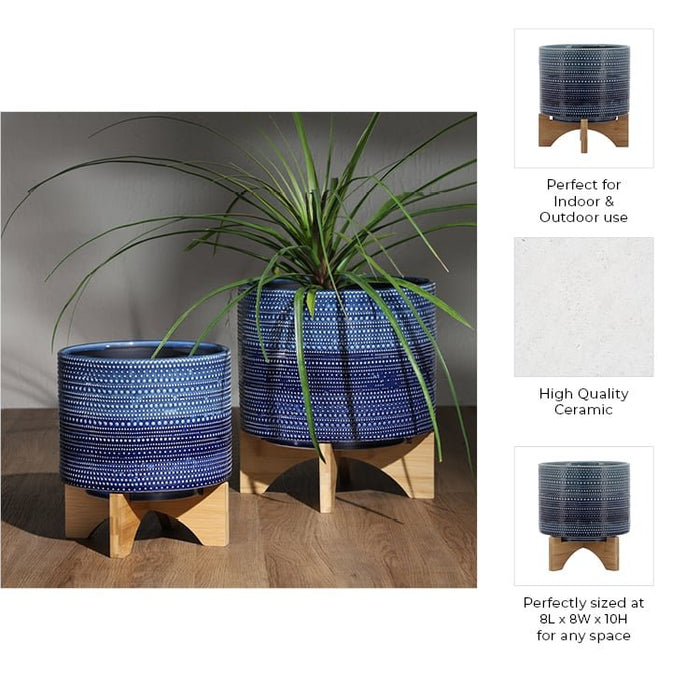 8-dotted-planter-w-wood-stand-blue-10