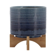 8-dotted-planter-w-wood-stand-blue-2
