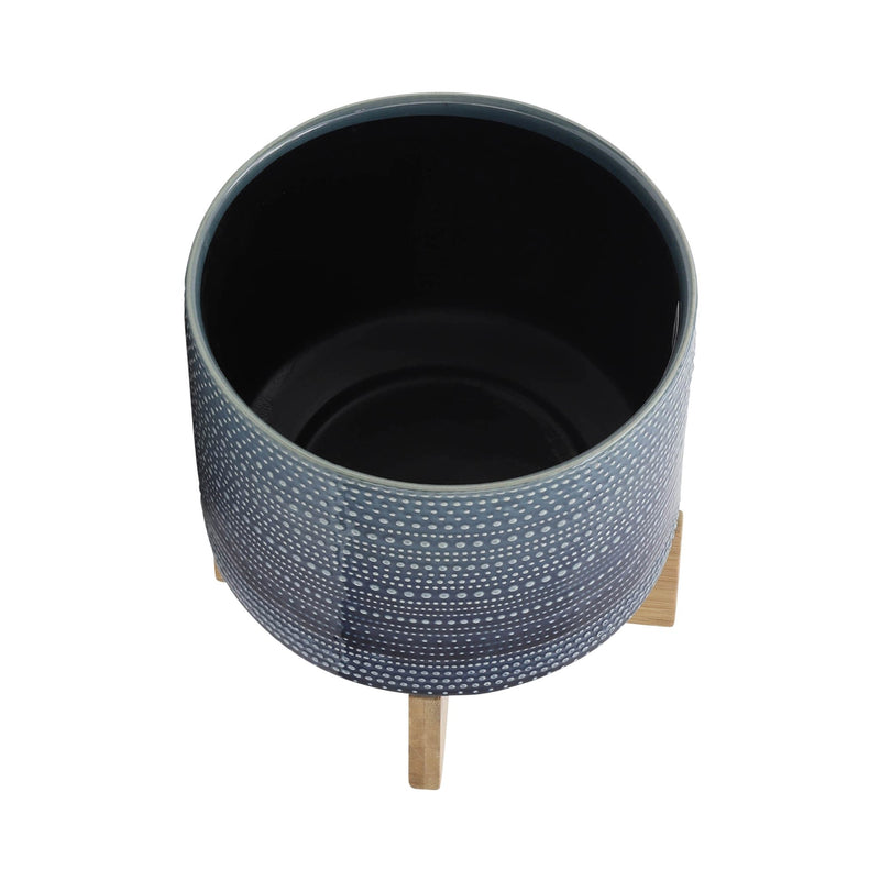 8-dotted-planter-w-wood-stand-blue-4