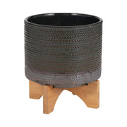 8-dotted-planter-w-wood-stand-green-3