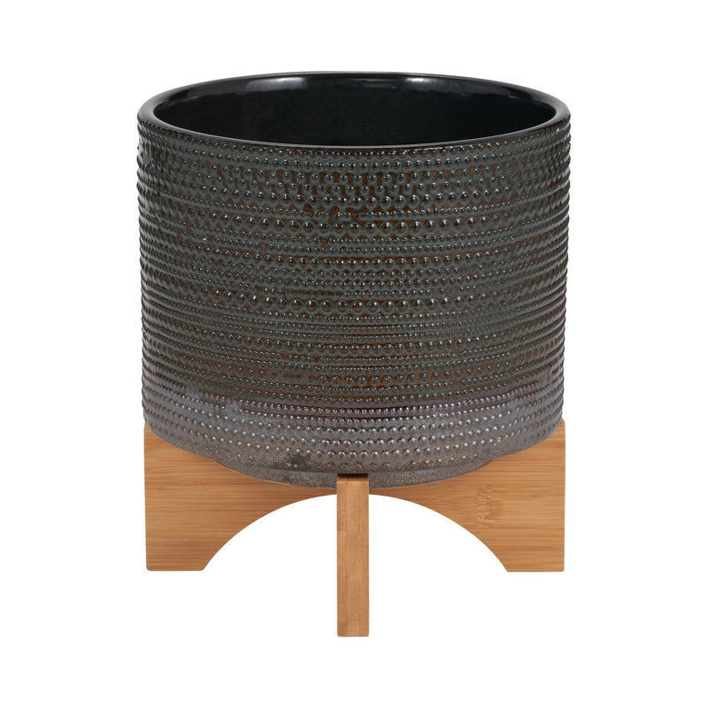 8-dotted-planter-w-wood-stand-green-4
