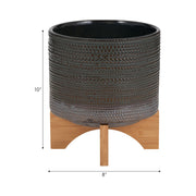 8-dotted-planter-w-wood-stand-green-9