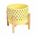 8-dotted-planter-w-wood-stand-yellow-3
