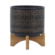 8-glazed-planter-w-stand-black-2