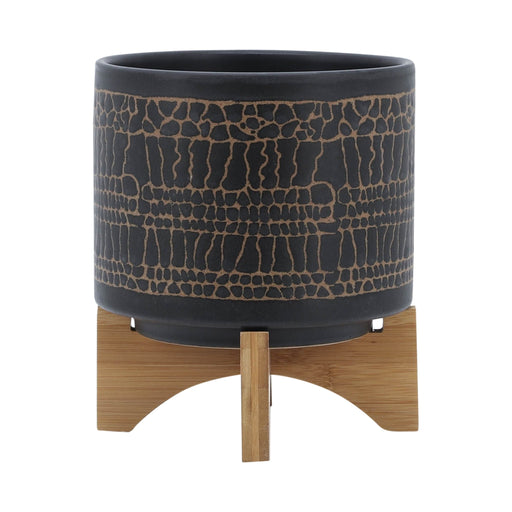 8-glazed-planter-w-stand-black-2