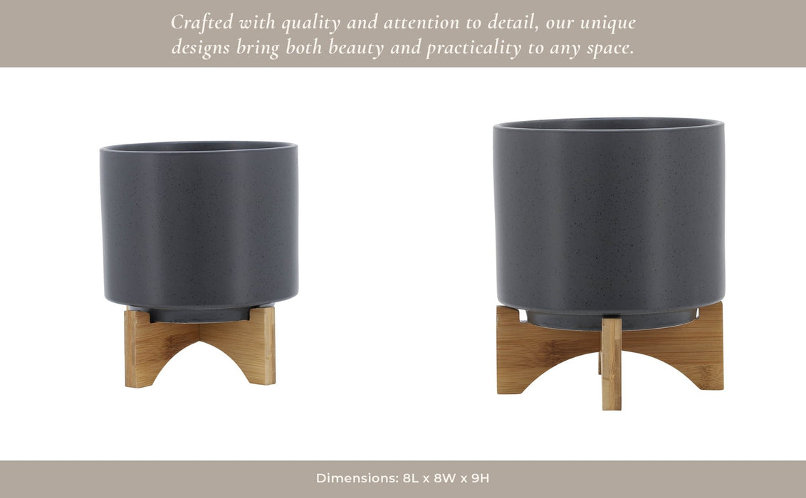 8-planter-w-wood-stand-matte-gray-14