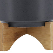 8-planter-w-wood-stand-matte-gray-7