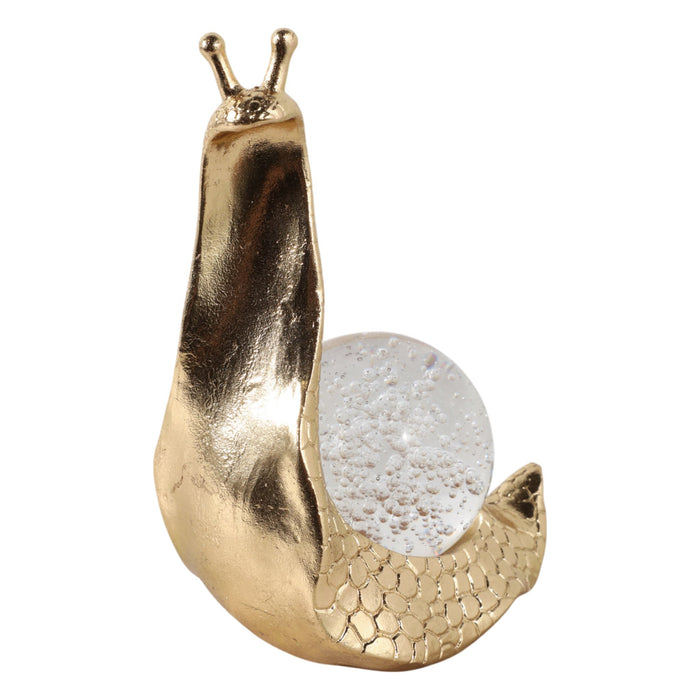 8-snail-with-glass-ball-gold-2