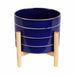 8-striped-planter-w-wood-stand-navy-4