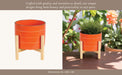 8-striped-planter-w-wood-stand-orange-12