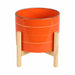 8-striped-planter-w-wood-stand-orange-4