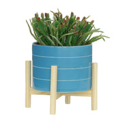 8-striped-planter-w-wood-stand-skyblue-4