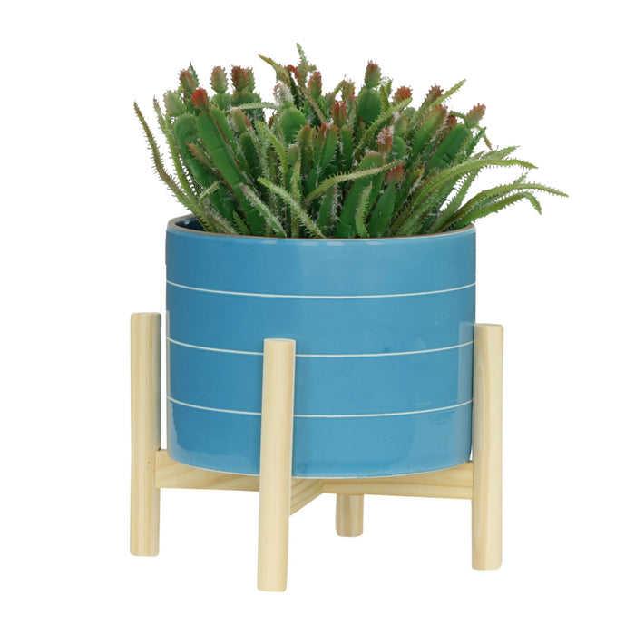 8-striped-planter-w-wood-stand-skyblue-4