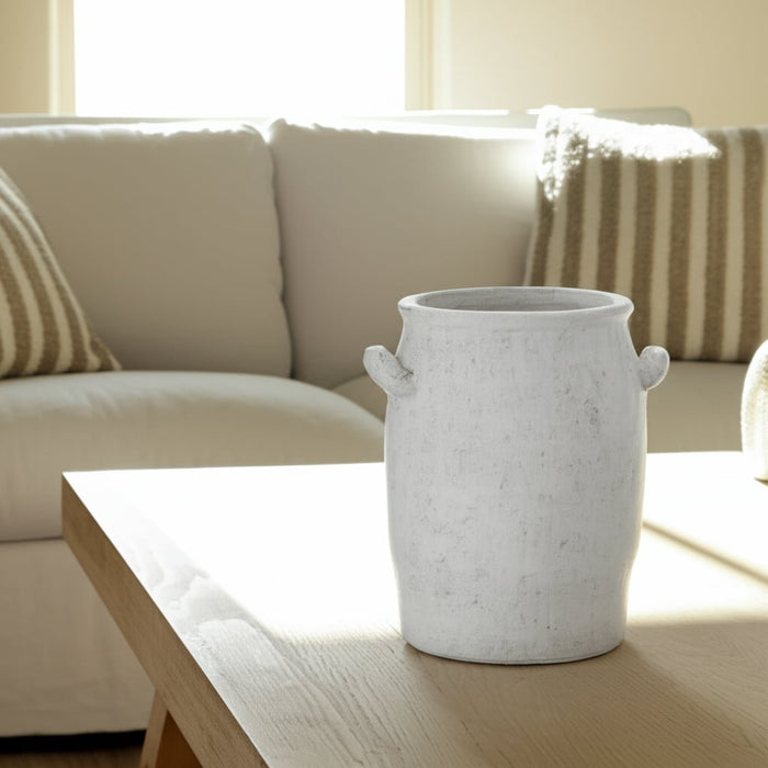 8-traditional-handle-vase-rough-finish-white-12