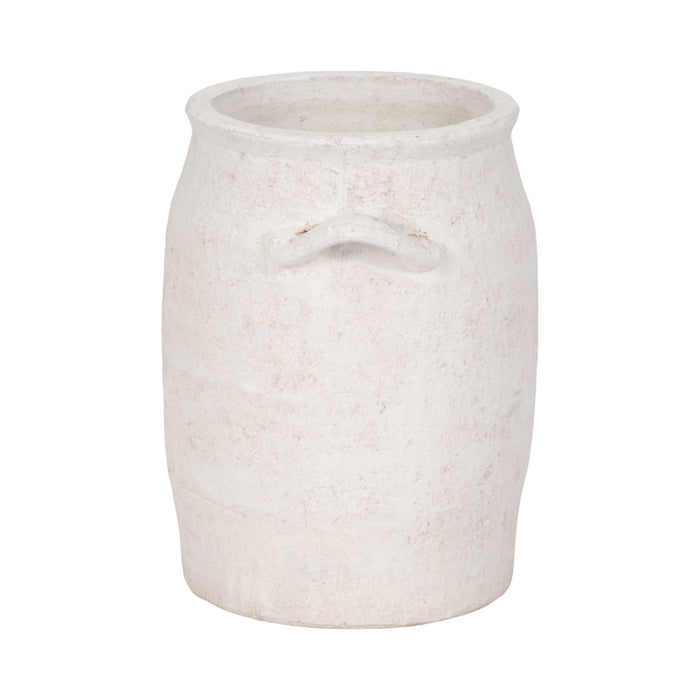 8-traditional-handle-vase-rough-finish-white-4