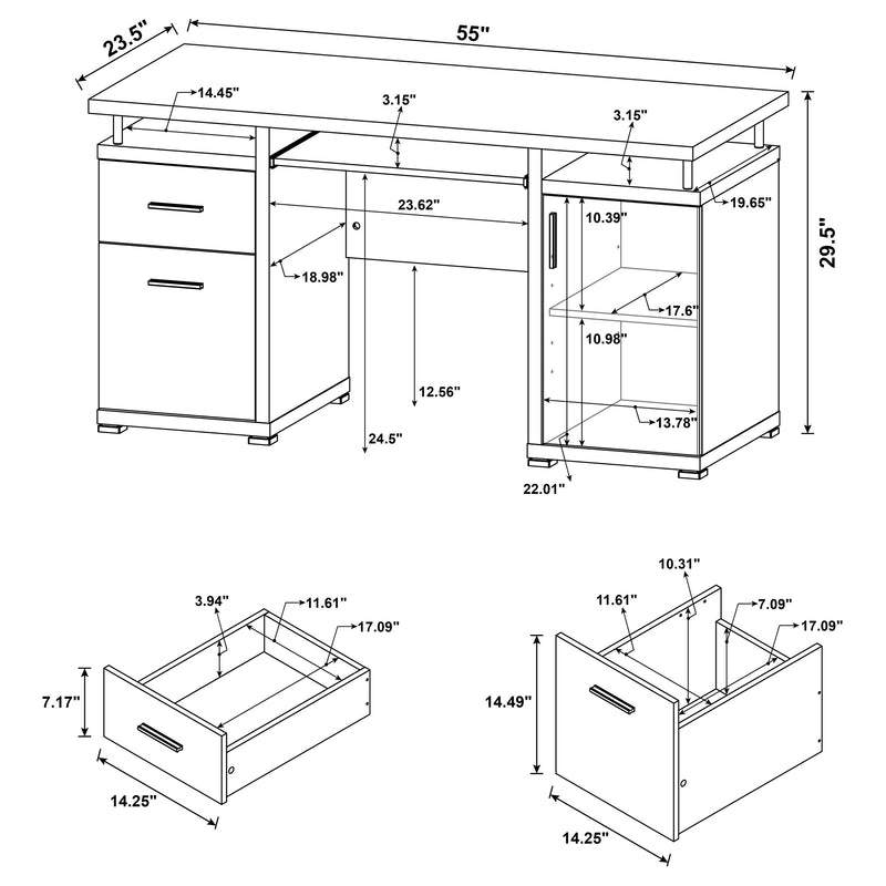 Tracy Computer Desk - Furniture City (CA)l