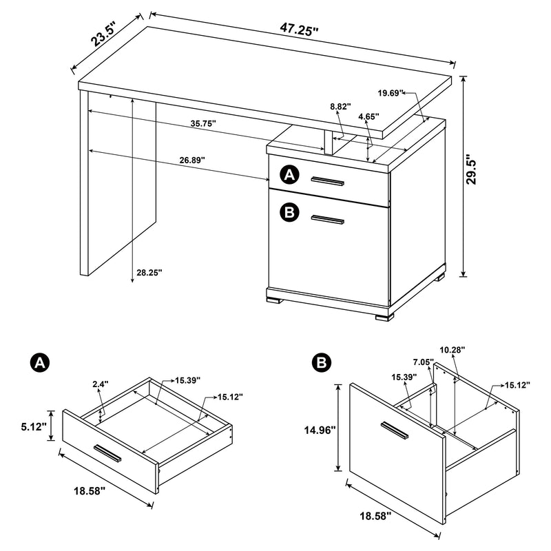 Irving Computer Desk - Furniture City (CA)l
