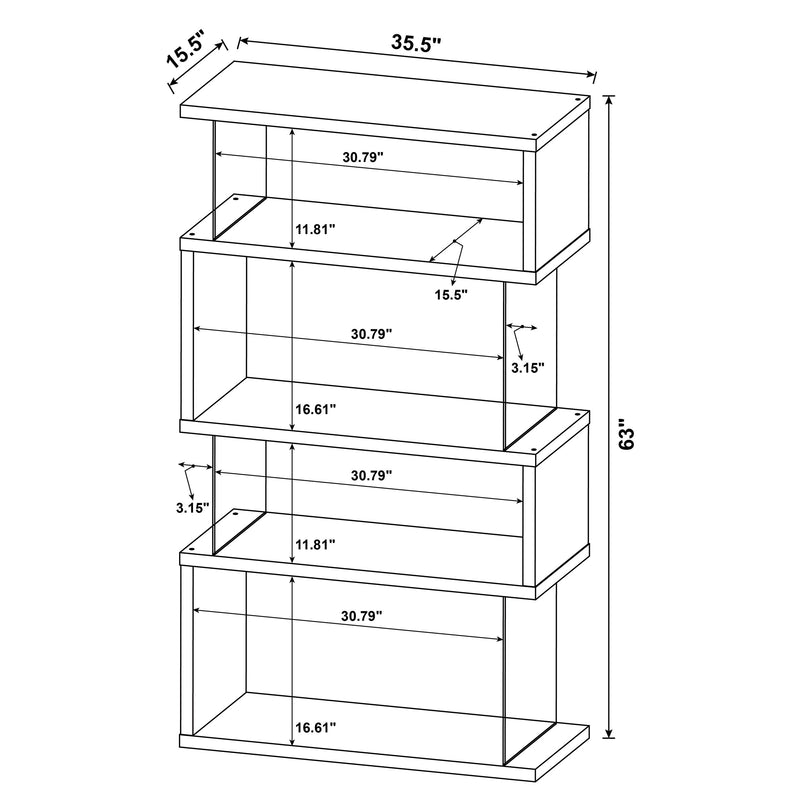 Emelle Bookshelf - Furniture City (CA)l