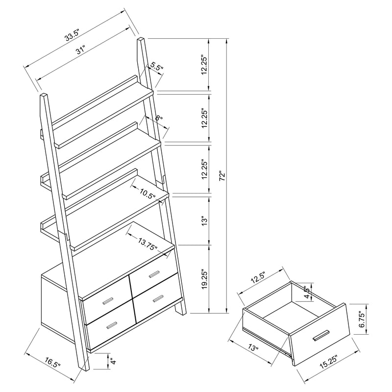 Colella Bookshelf - Furniture City (CA)l