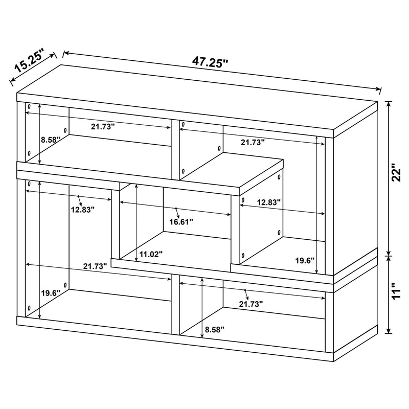 Velma Bookshelf Console - Furniture City (CA)l