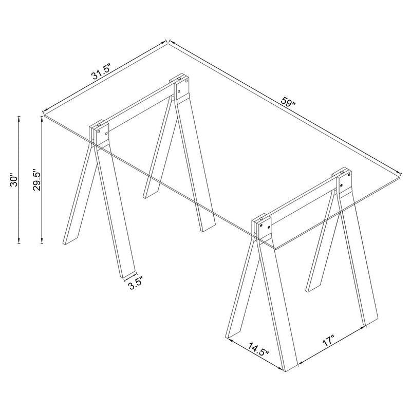 Amaturo Writing Desk - Furniture City (CA)l