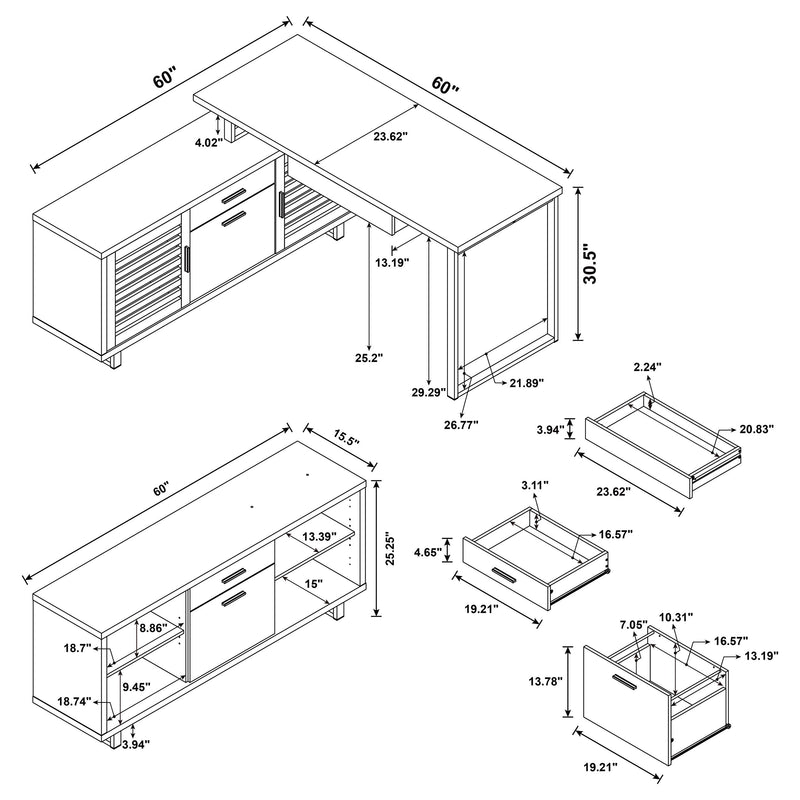 Maddox Computer Desk - Furniture City (CA)l