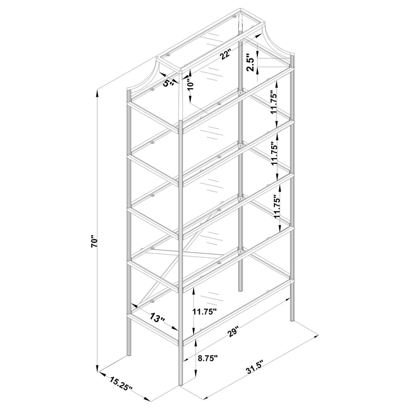 Serena Bookshelf - Furniture City (CA)l