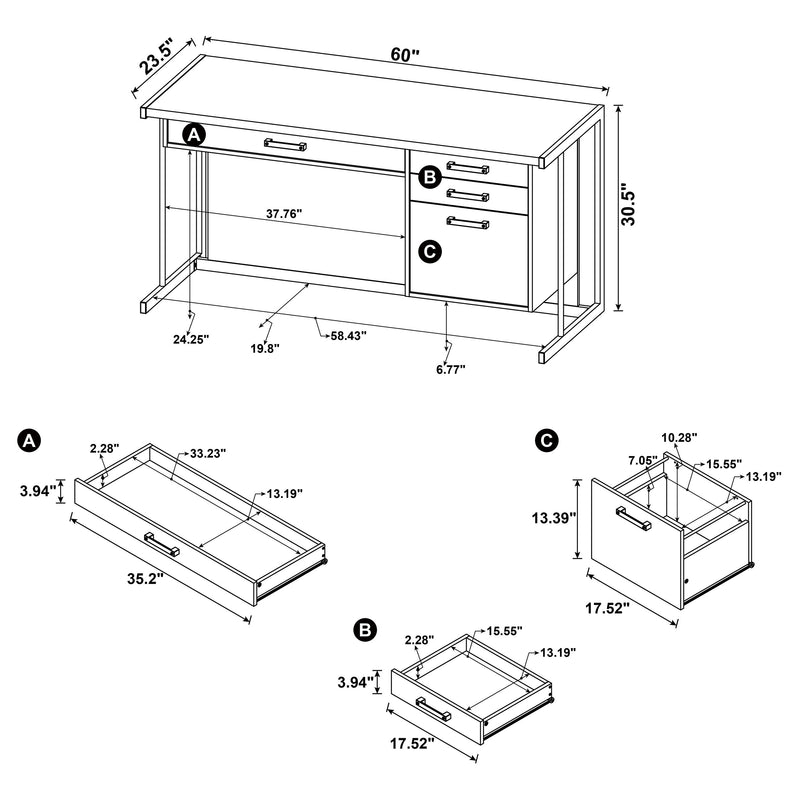 Loomis Computer Desk - Furniture City (CA)l