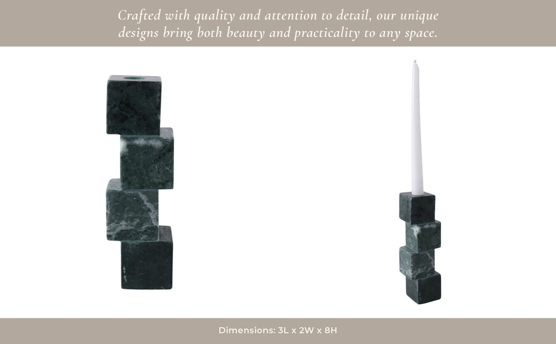 8x3-stacked-cube-marble-taper-holder-green-12