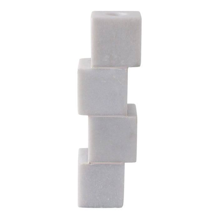 8x3-stacked-cube-marble-taper-holder-white-1