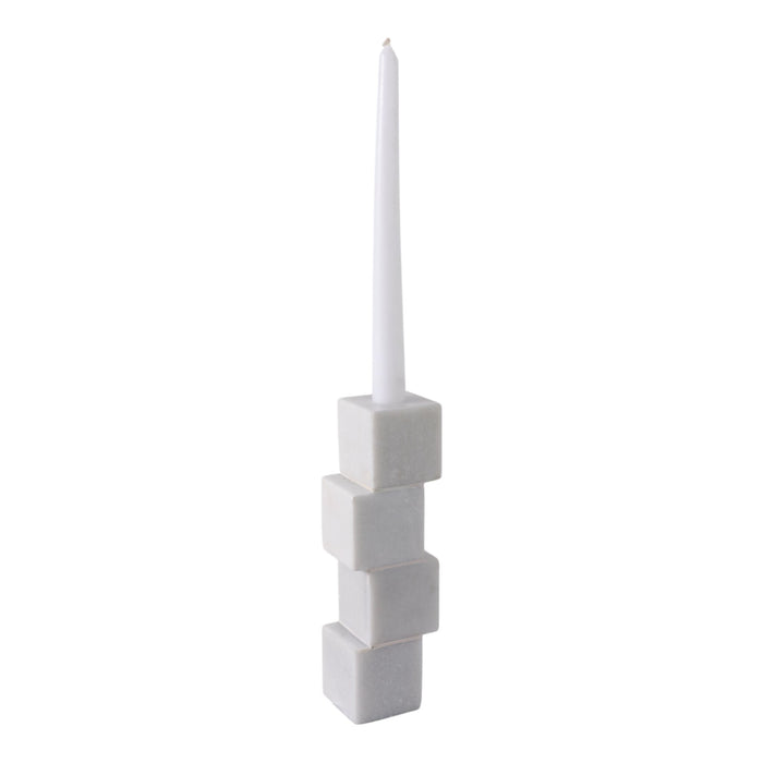 8x3-stacked-cube-marble-taper-holder-white-2