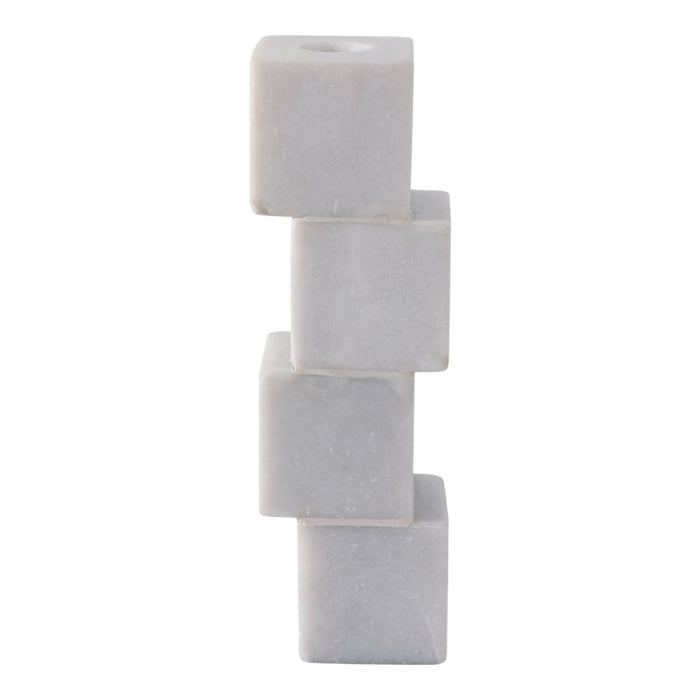 8x3-stacked-cube-marble-taper-holder-white-4