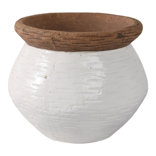 8x8-tapered-urn-planter-white-tan-2