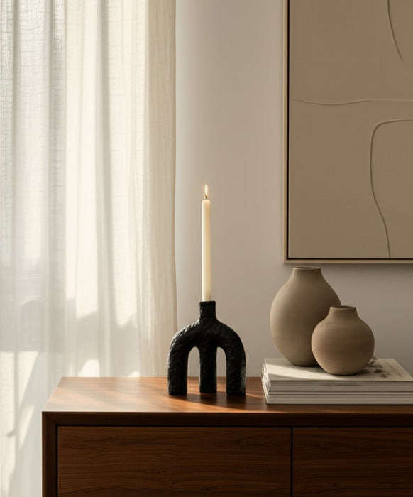 9-volcano-texture-double-arched-taper-holder-bla-11