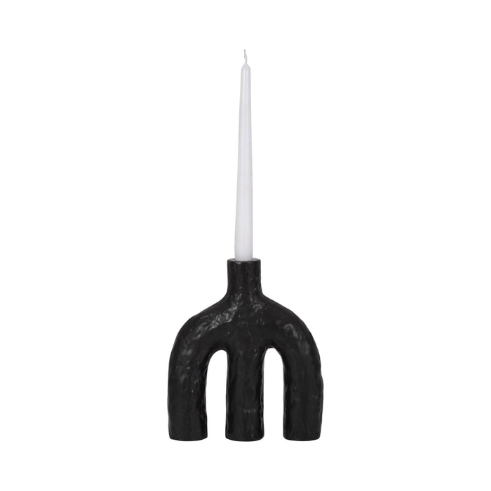 9-volcano-texture-double-arched-taper-holder-bla-2