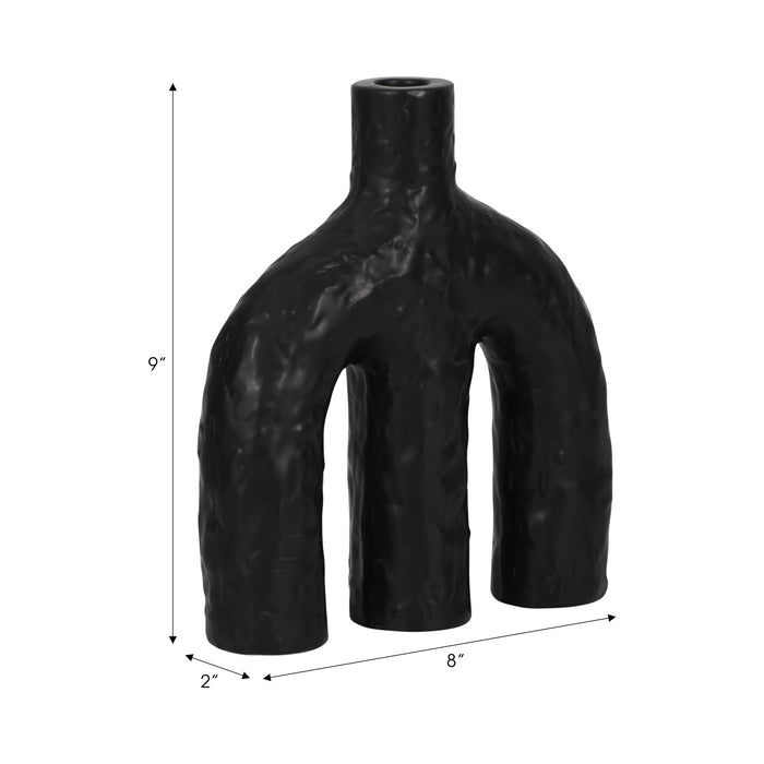 9-volcano-texture-double-arched-taper-holder-bla-9