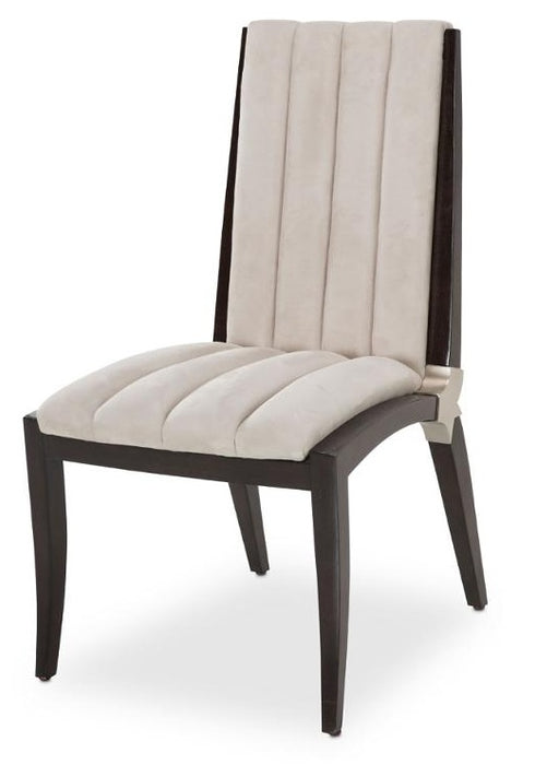 AICO Paris Chic Side Chair in Espresso
