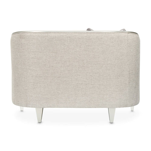 AICO Furniture Camden Court Chair and Half in Platinum