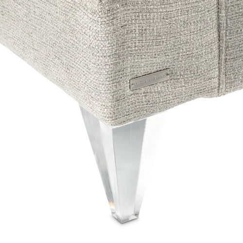 AICO Furniture Camden Court Chair and Half in Platinum