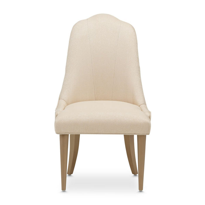 AICO Malibu Crest Side Chair in Crotch Mahogany