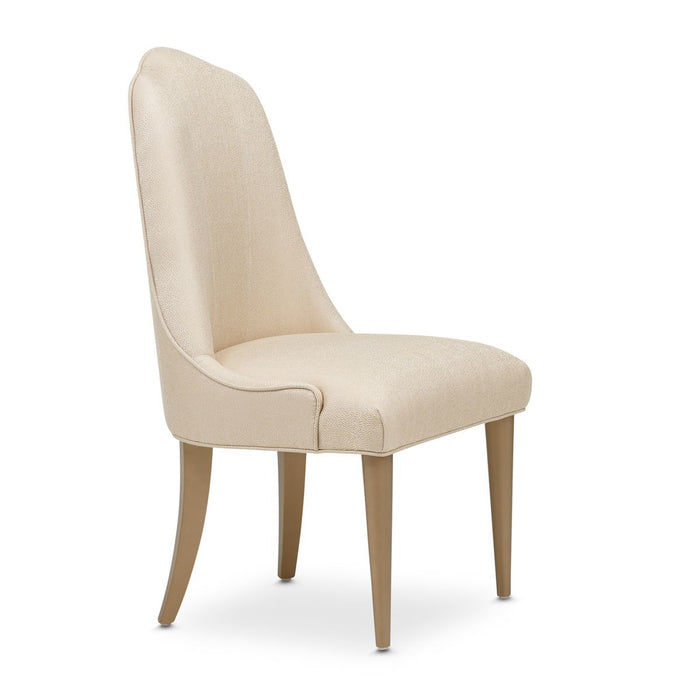 AICO Malibu Crest Side Chair in Crotch Mahogany