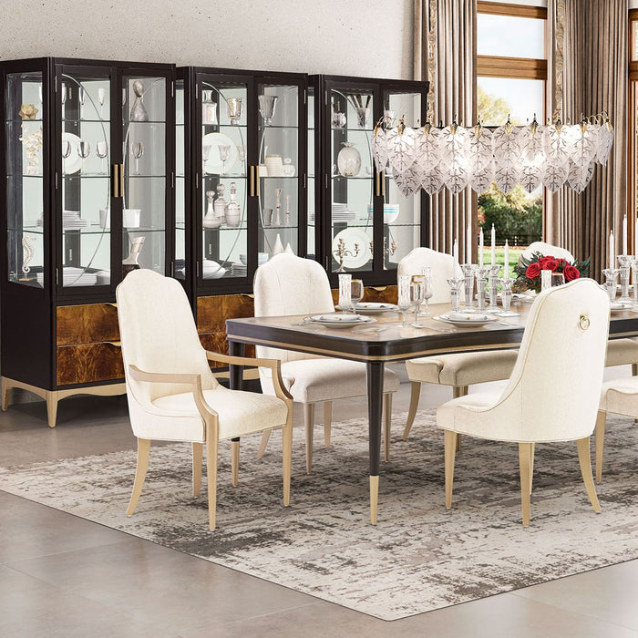 AICO Malibu Crest Side Chair in Crotch Mahogany