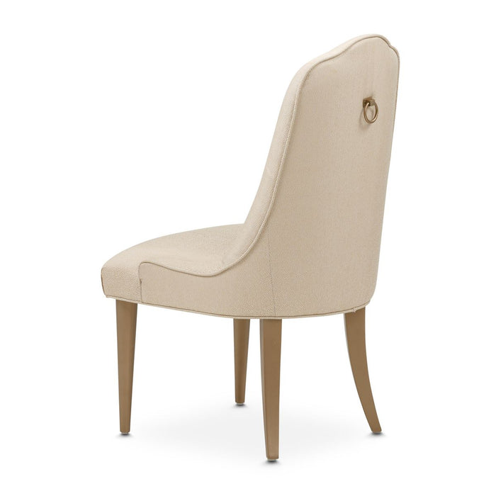 AICO Malibu Crest Side Chair in Crotch Mahogany