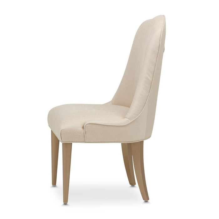 AICO Malibu Crest Side Chair in Crotch Mahogany