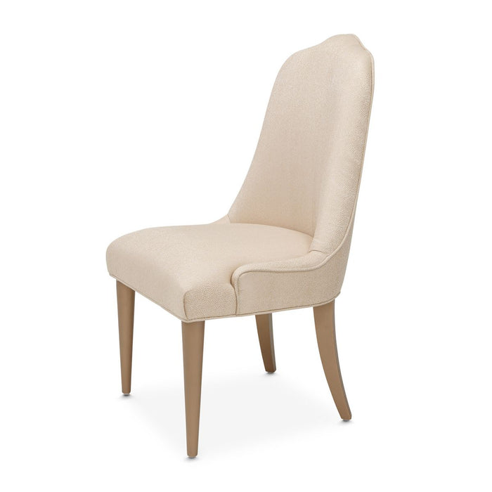 AICO Malibu Crest Side Chair in Crotch Mahogany