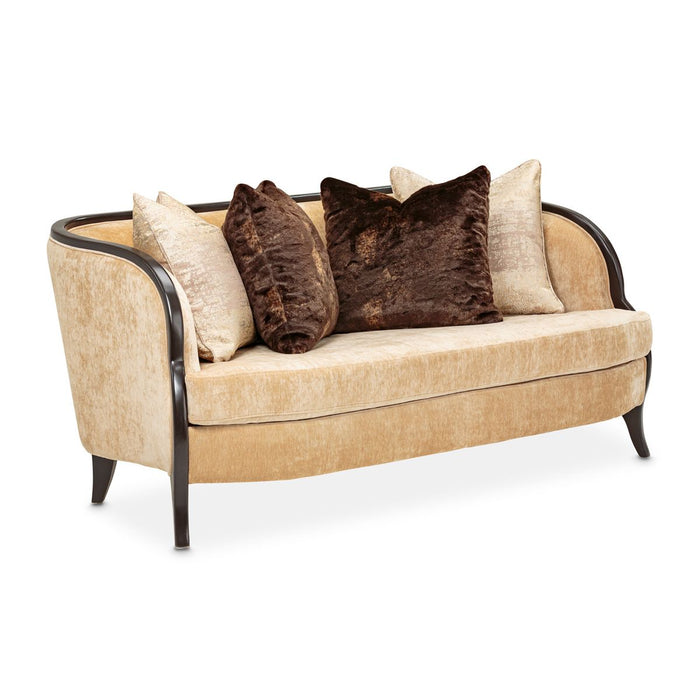 AICO Malibu Crest Loveseat in Dark Espresso image
