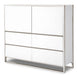 Aico State St Metal Storage Cabinet in Glossy White image