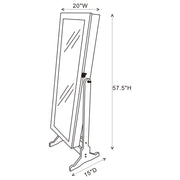 Cortez Jewelry Cheval Mirror - Furniture City (CA)l